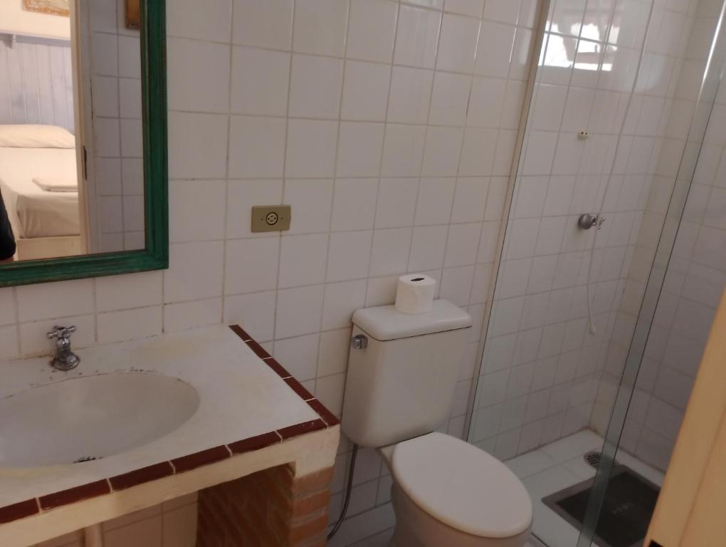 Ένα μπάνιο στο Vila Luiza Ubatuba