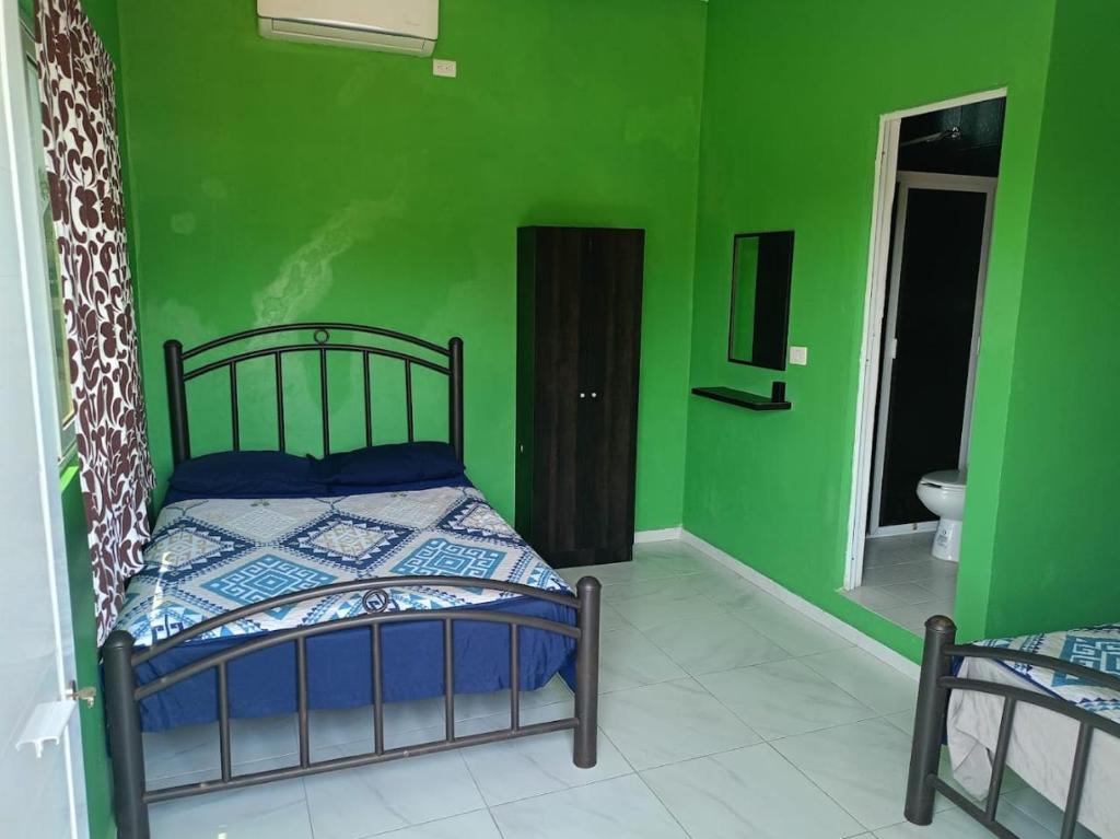 Ένα ή περισσότερα κρεβάτια σε δωμάτιο στο Tu Refugio en chachalacas