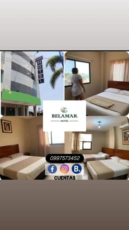 Katil atau katil-katil dalam bilik di Hotel Belamar