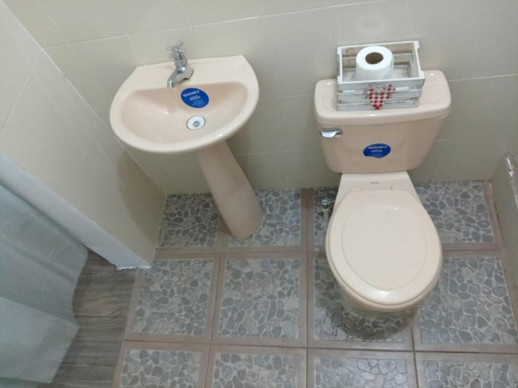 Koupelna v ubytování Casa Magdalena Centro