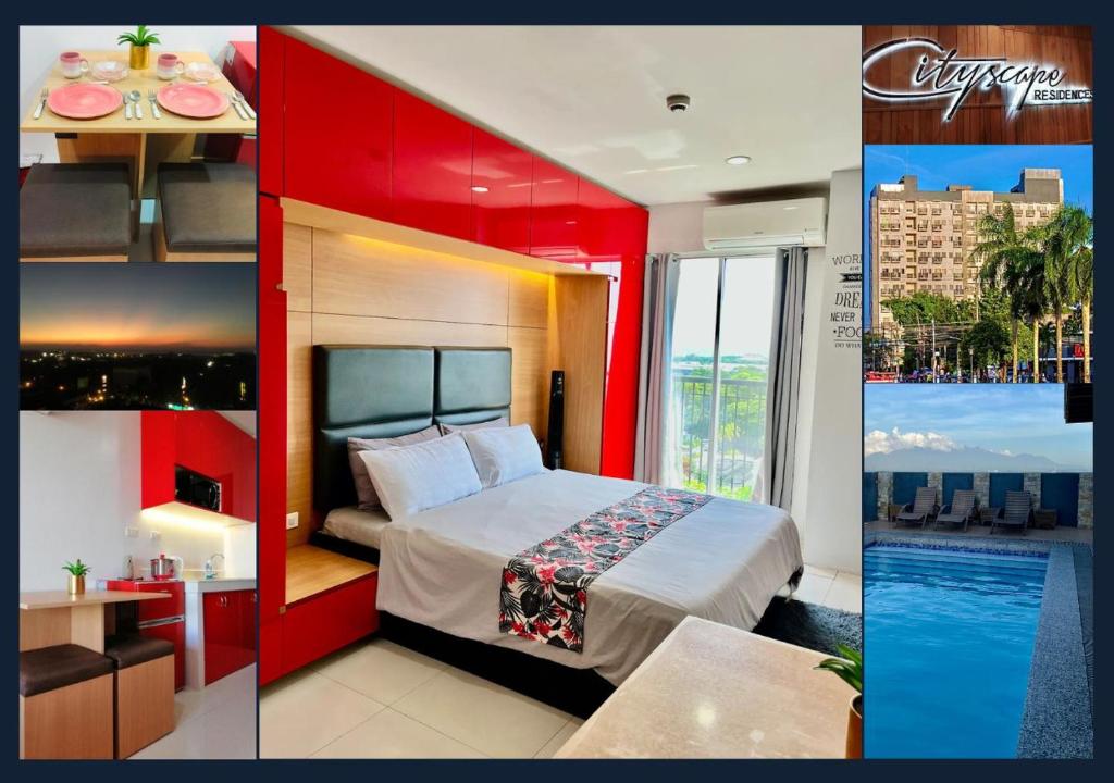 Postel nebo postele na pokoji v ubytování Cityscape Residences 1102