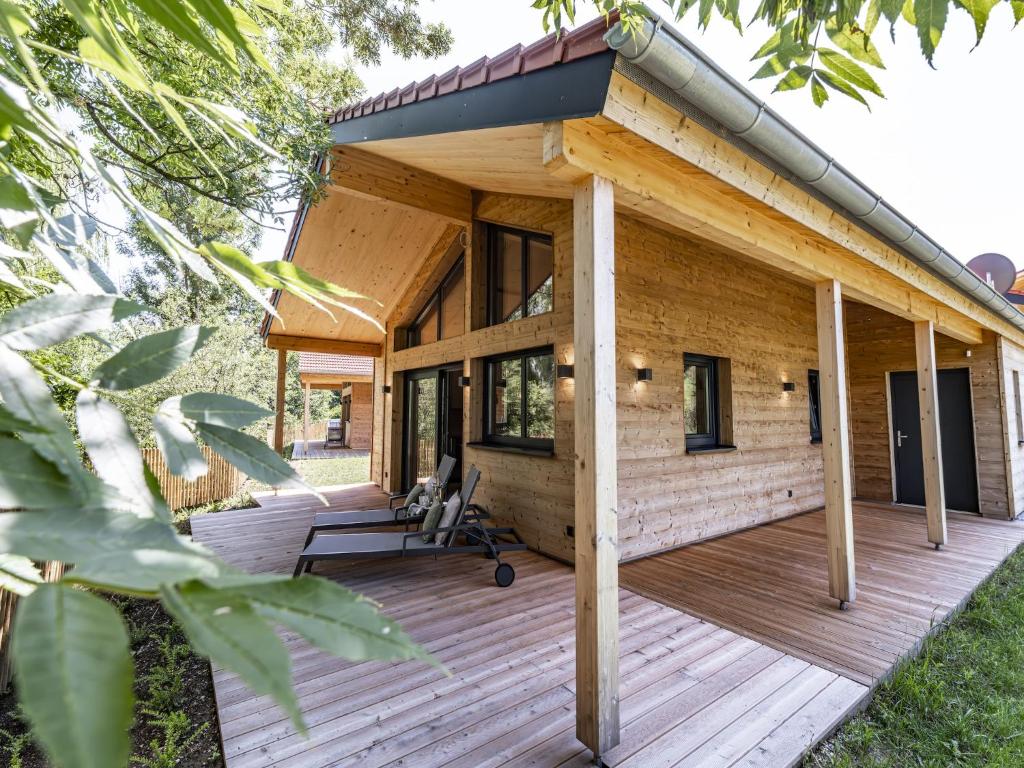 Bygningen som chaletet ligger i