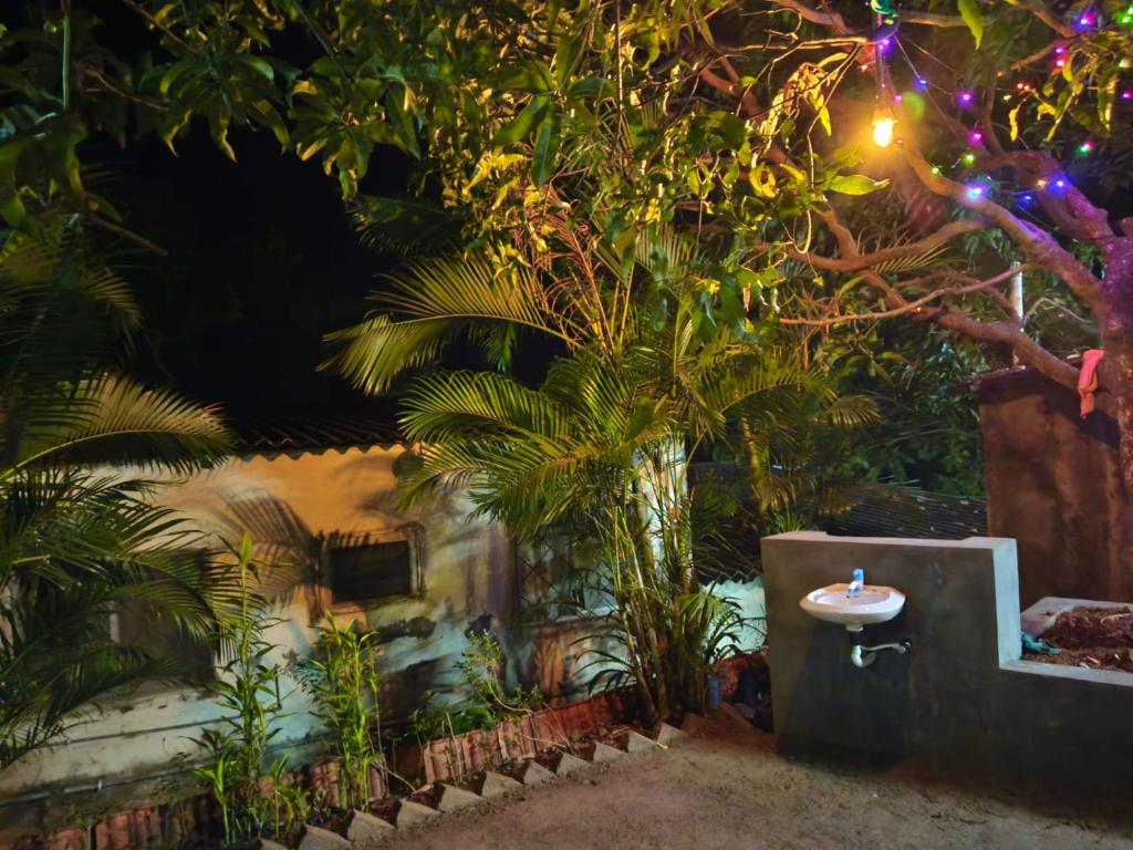 En have udenfor Vishranti Homestay, Ladghar