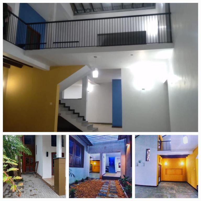 a collage of three pictures of a building at Sunray Homes in Disagewatta