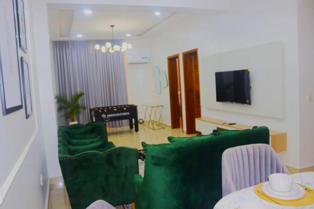 TV a/nebo společenská místnost v ubytování VANELI Apartment