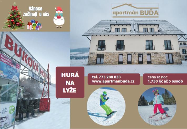 Certifikát, hodnocení, plakát nebo jiný dokument vystavený v ubytování Apartmán BUĎA