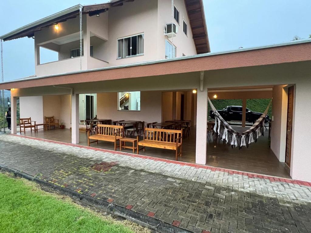 Balkón nebo terasa v ubytování Pousada Rota do Vale