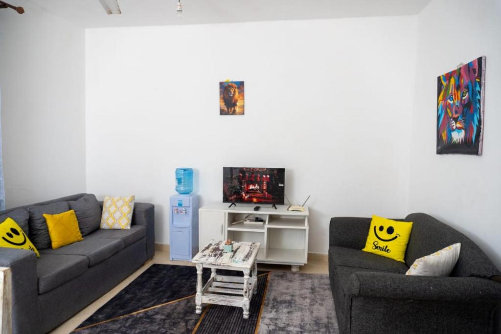 Posezení v ubytování Marion's incredible 1 bedroom apartment