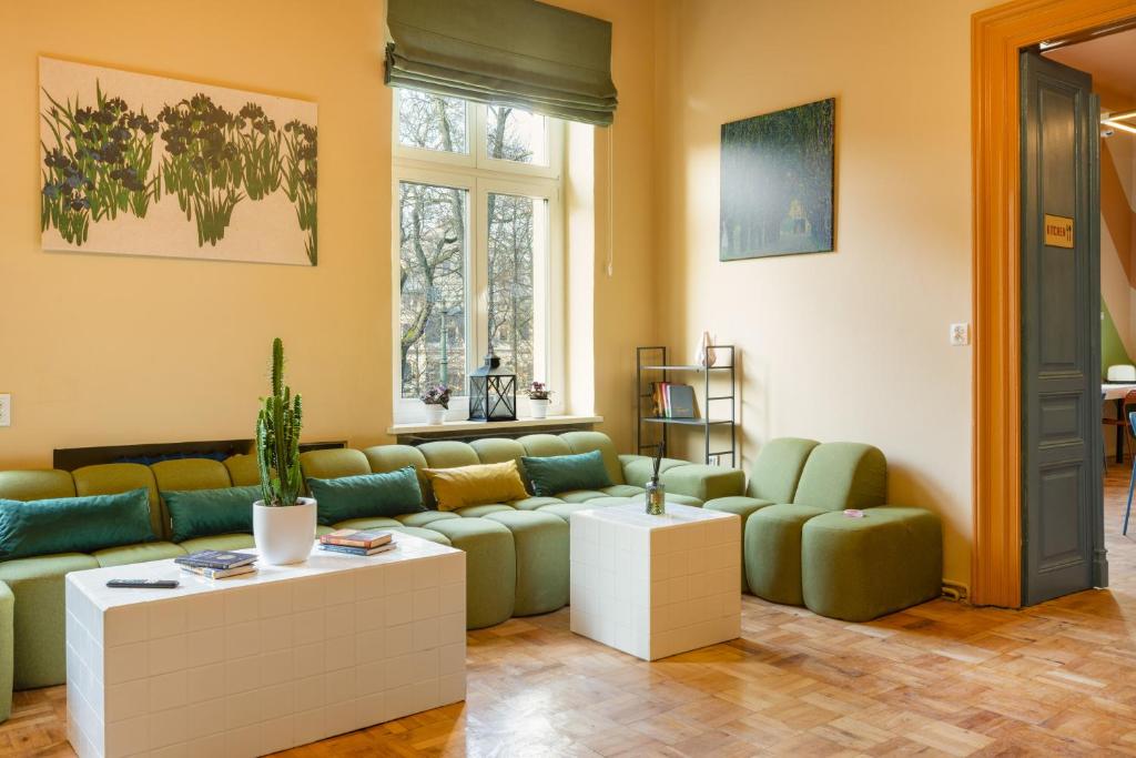 Χώρος καθιστικού στο WOW Hostel