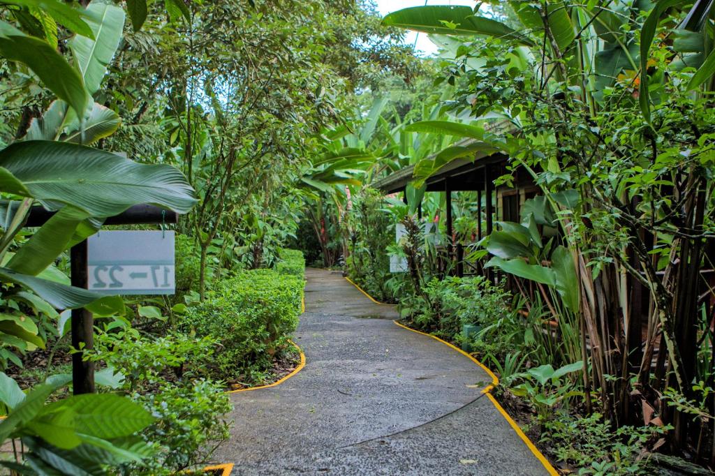Jardín al aire libre en Pachira Lodge
