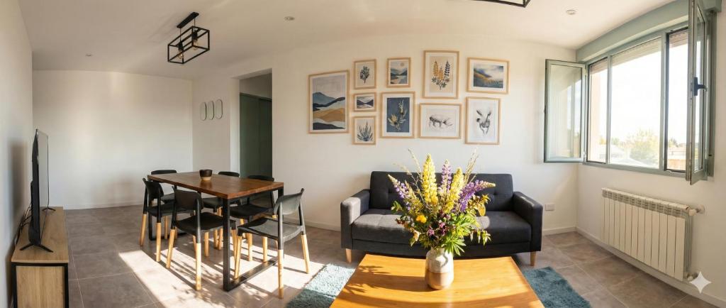 Posezení v ubytování Trelew Cartref