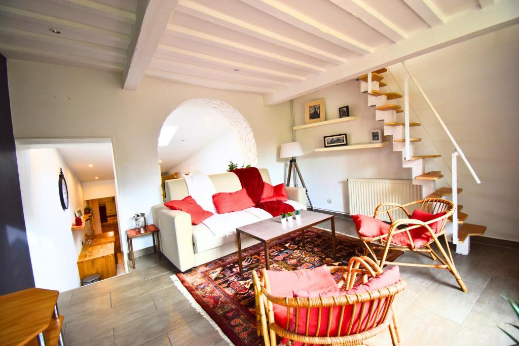 Posezení v ubytování Chambly Green Family House