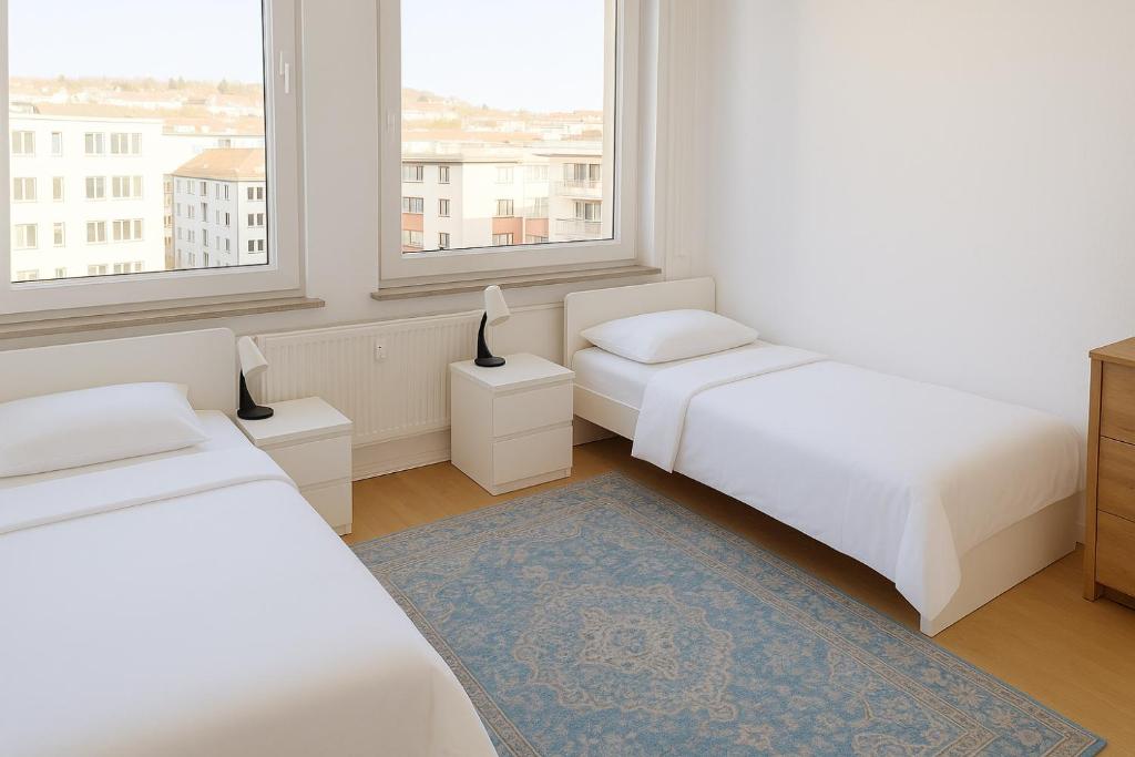 Postel nebo postele na pokoji v ubytování Nice stay long term