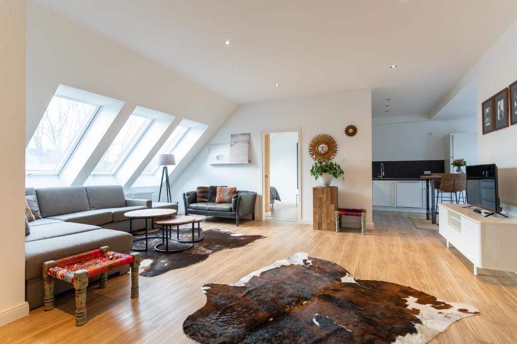 Kuchyň nebo kuchyňský kout v ubytování Villa am Wall