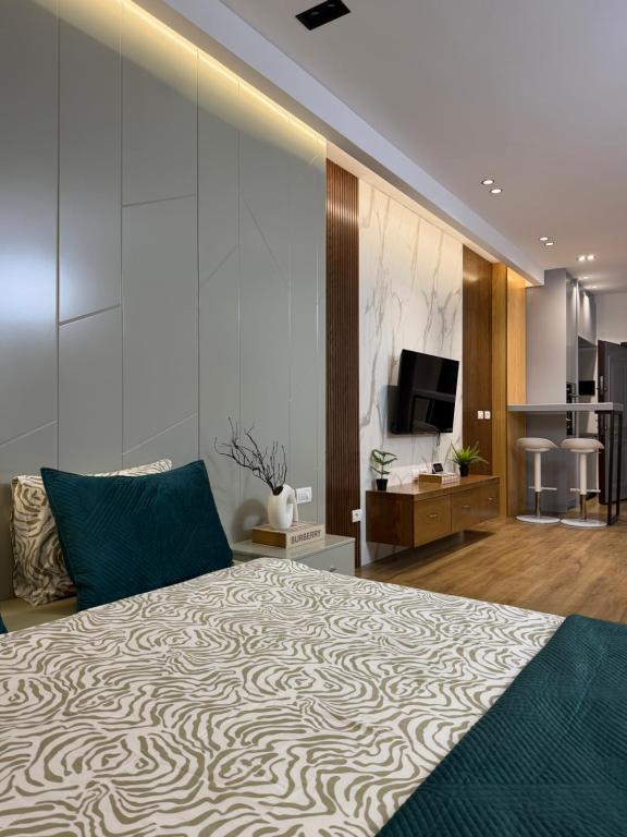 TV a/nebo společenská místnost v ubytování Luxury Suite21