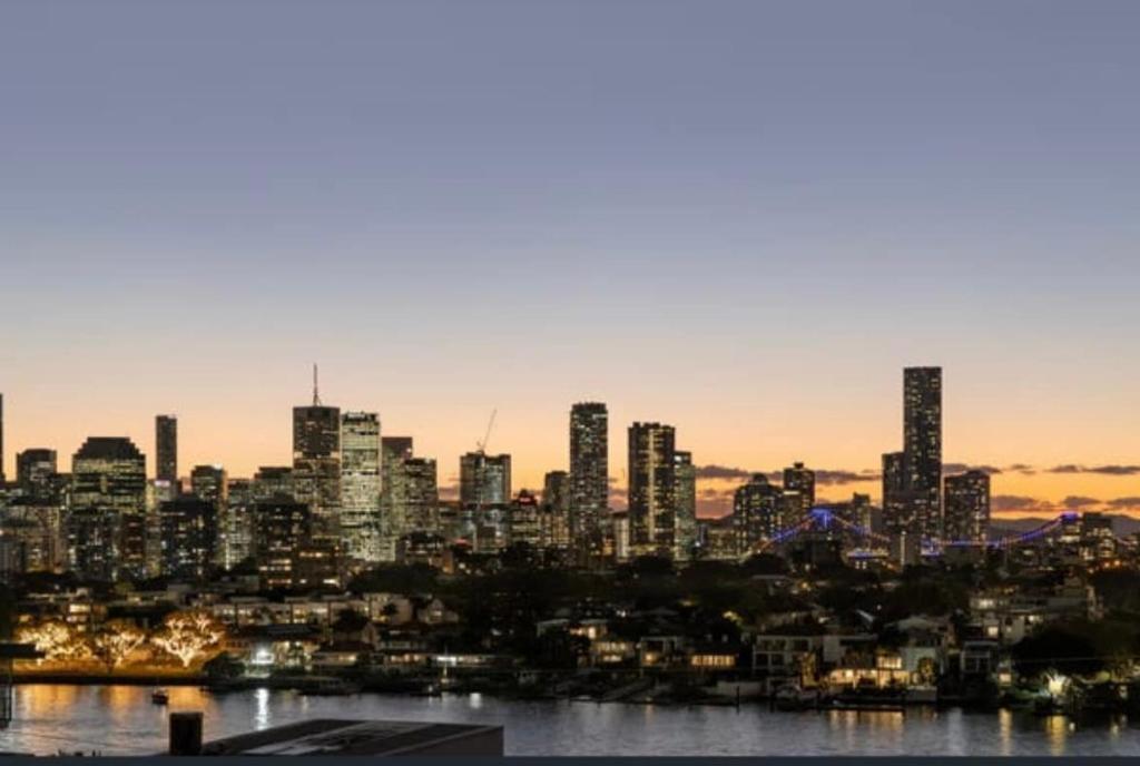 Udsigt til Brisbane eller udsigt til byen taget fra feriehuset