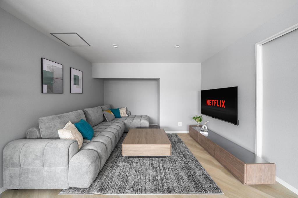 Et tv og/eller underholdning på Villas Park Kamifurano