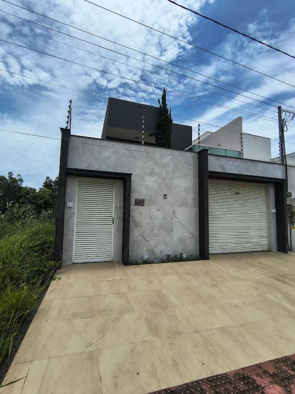 Bygningen som feriehuset ligger i