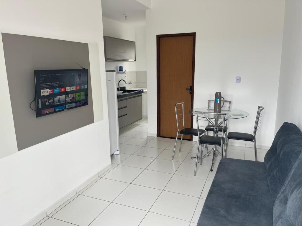 Køkken eller tekøkken på Apartamento Garagem Compacta 09