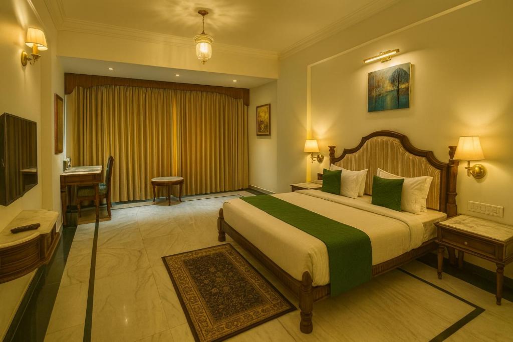 Giường trong phòng chung tại Nature Valley Resort Udaipur