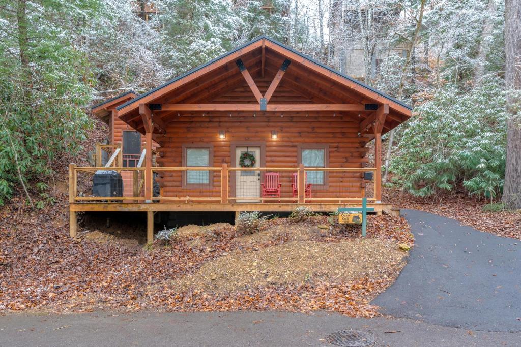 Bygningen som feriehuset ligger i