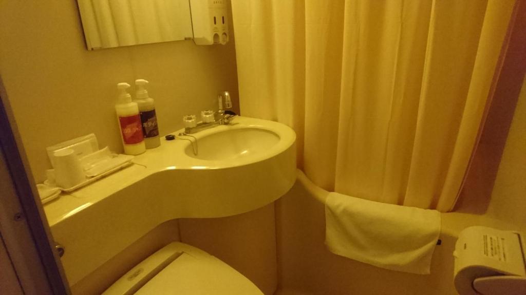 Koupelna v ubytování Hotel Himeji Hills