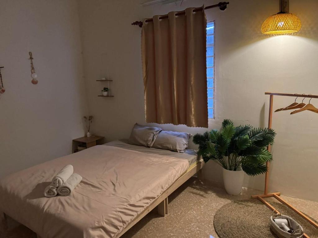 En eller flere senge i et værelse på Sangla homestay