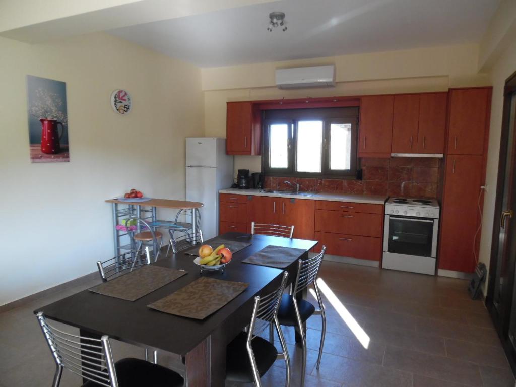 Kuchyň nebo kuchyňský kout v ubytování Artemis Appartments