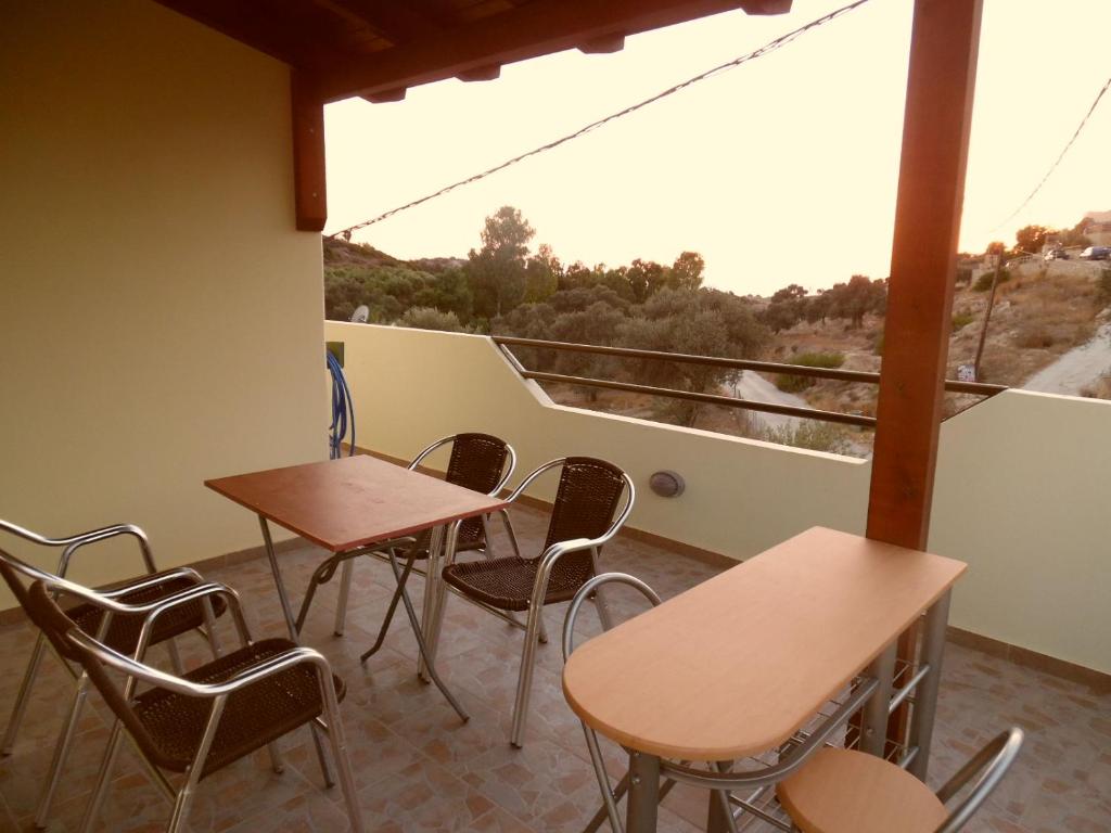 Balkón nebo terasa v ubytování Artemis Appartments