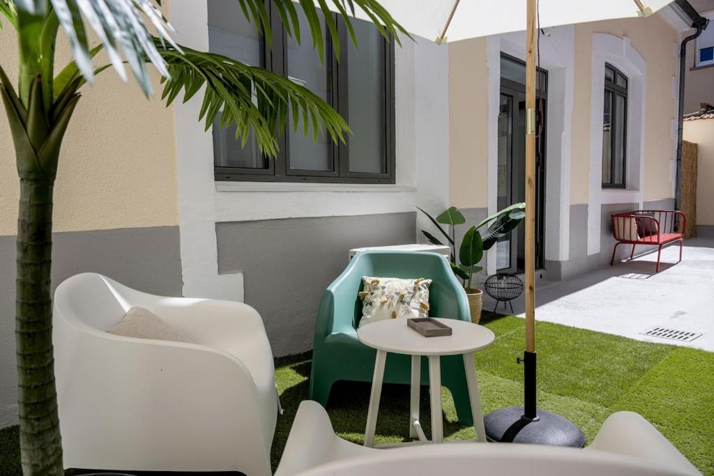 Posezení v ubytování Magnifique appartement de standing climatisé lumineux