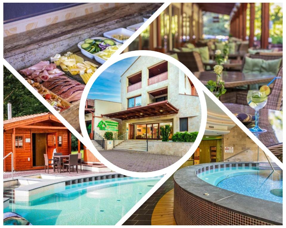 Bazén v ubytování Erdőspuszta Club Hotel Fenyves nebo v jeho okolí