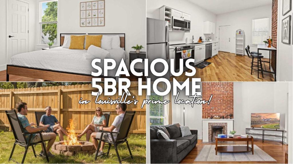 Фотография из галереи Cozy 2-Floor Home 5BR 3BA 2 Kitchens Backyard в Луисвилле