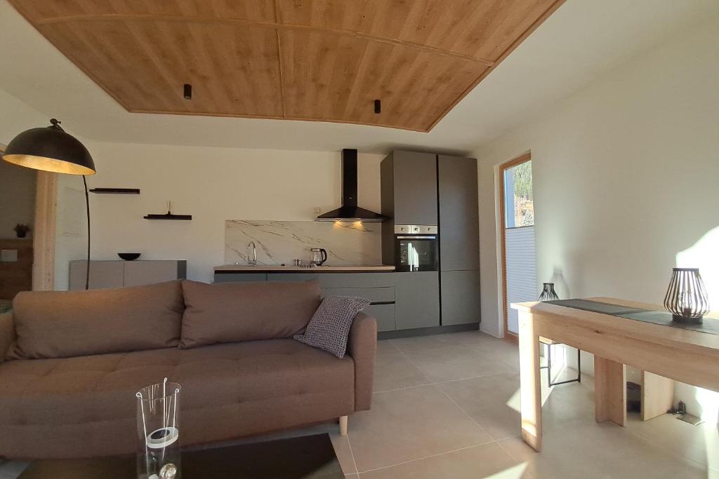 Kuchyň nebo kuchyňský kout v ubytování Haus A