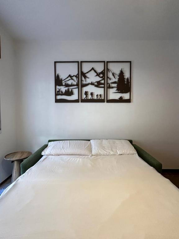 Postel nebo postele na pokoji v ubytování Cesira