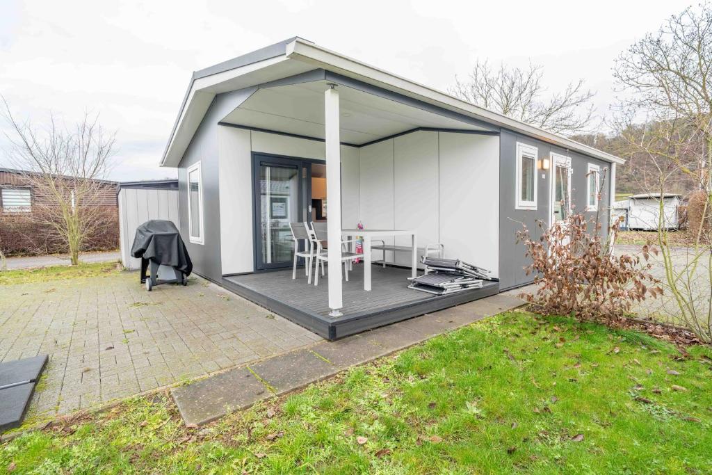 Bygningen som feriehuset ligger i