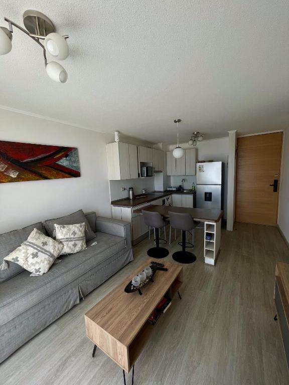 Køkken eller tekøkken på Depto 2D 2B cercano a la playa