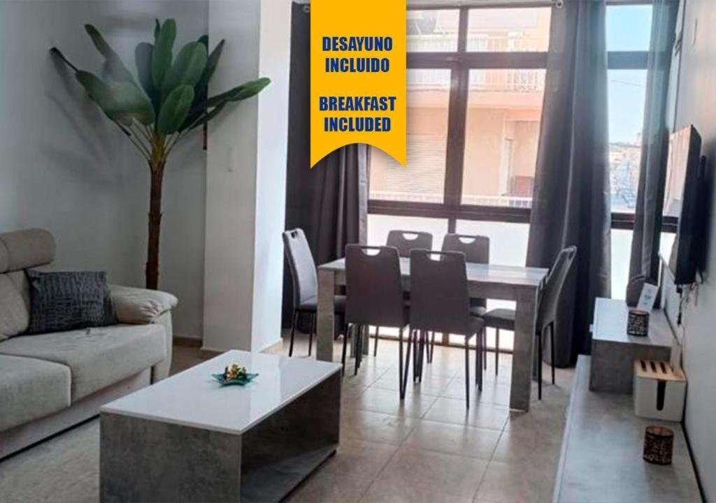 Posezení v ubytování Apartalux San Pedro Playa