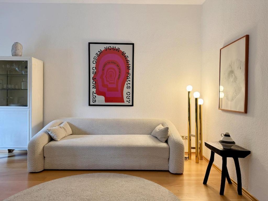 Posezení v ubytování Design apartment in Jugendstilvilla nähe Altstadt