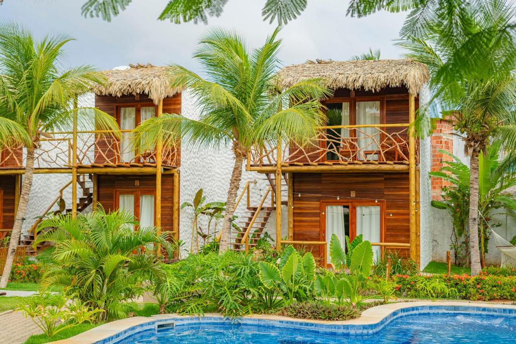 Hồ bơi trong/gần Villa Jaguar Fortim