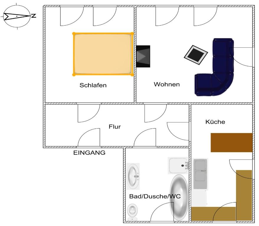Haus zur Pulvermühle - Appartement 1 Chambre