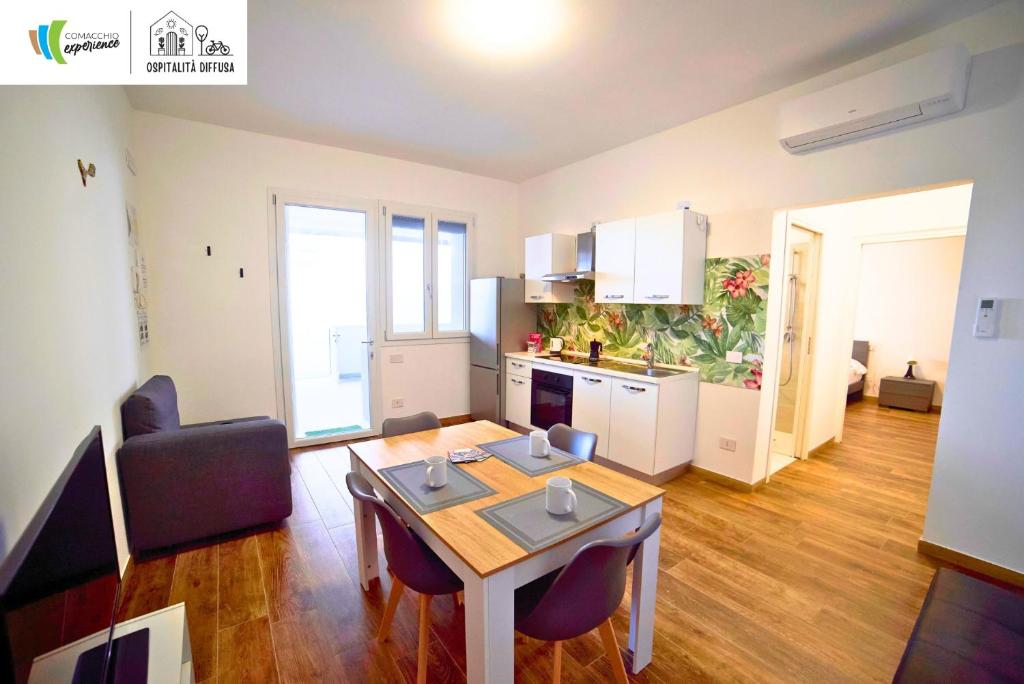 Kuchyň nebo kuchyňský kout v ubytování Comacchio Experience - Ospitalità Diffusa