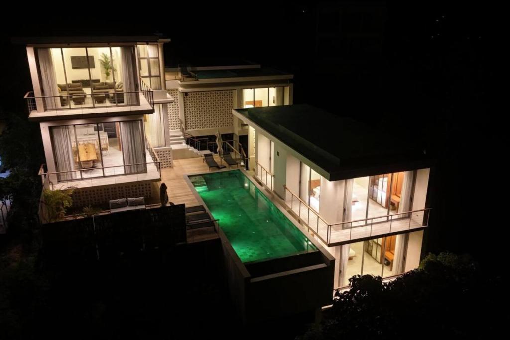 Balkón nebo terasa v ubytování Malinor Villa