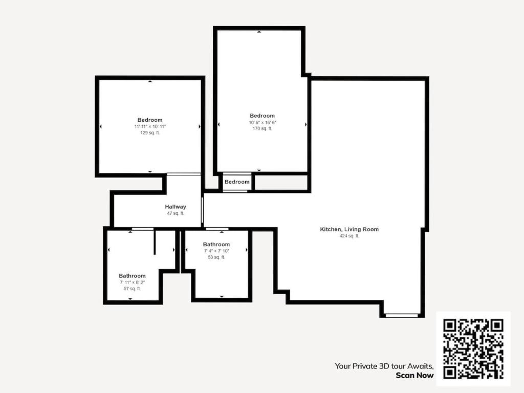 Plantegning af BEST LOCATION 2 MINUTES AWAY FROM BURJ KHALIFA