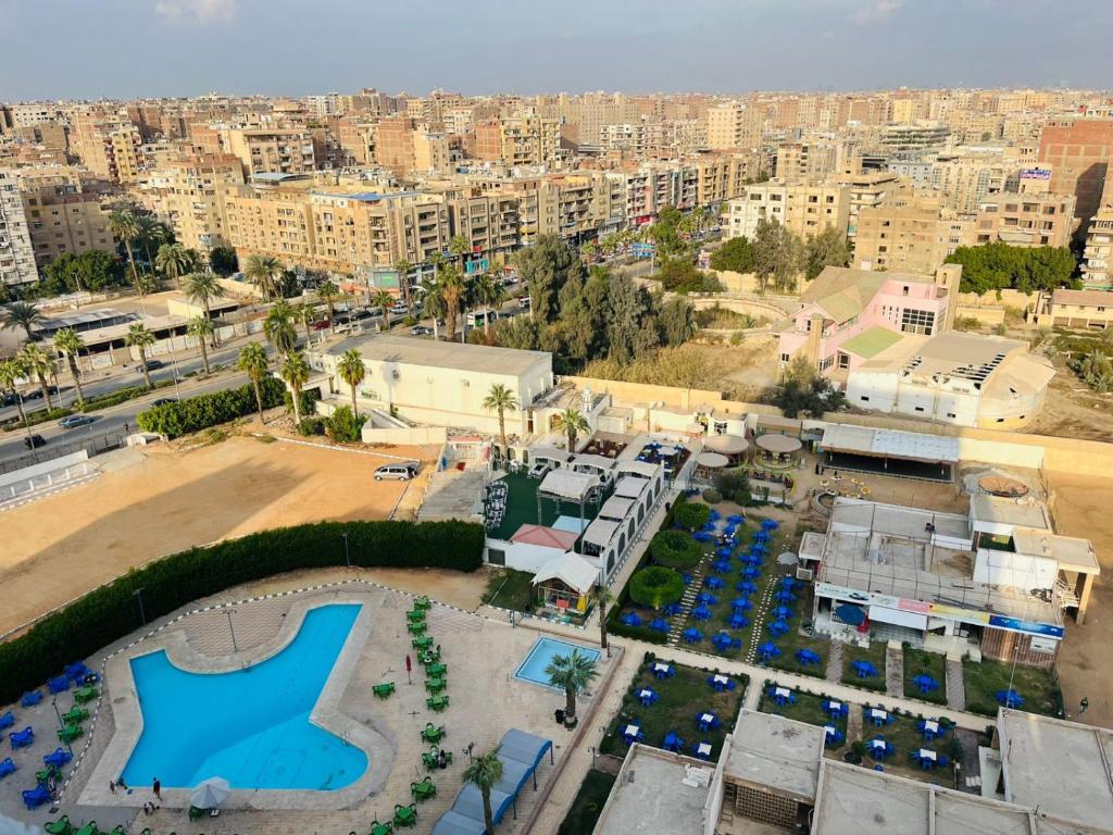 Udsigt til Kairo eller udsigt til byen taget fra hotellet