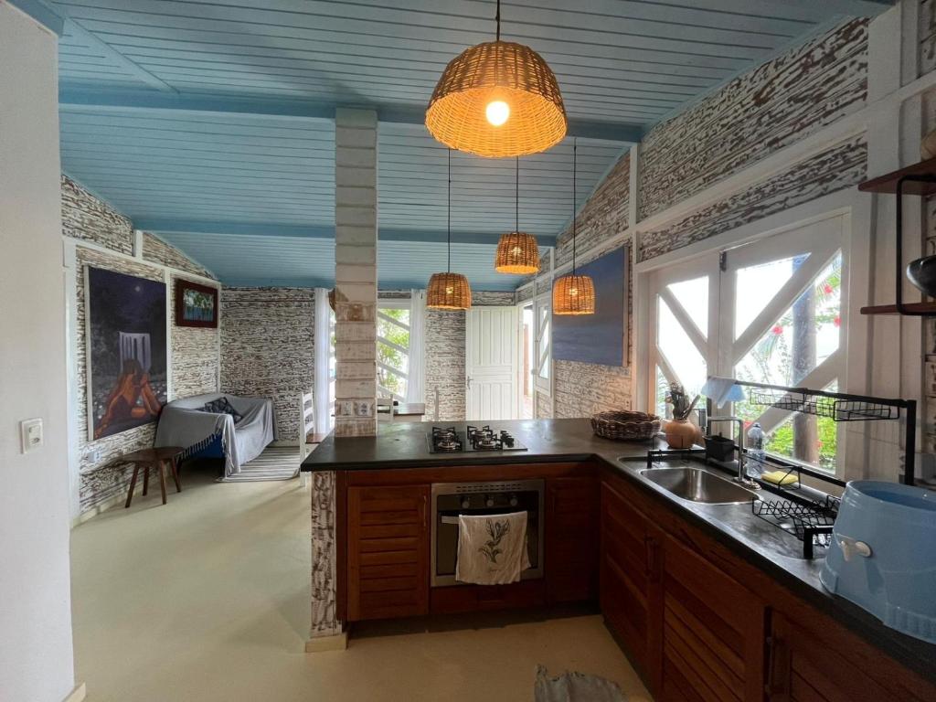 Køkken eller tekøkken på Vila Maré