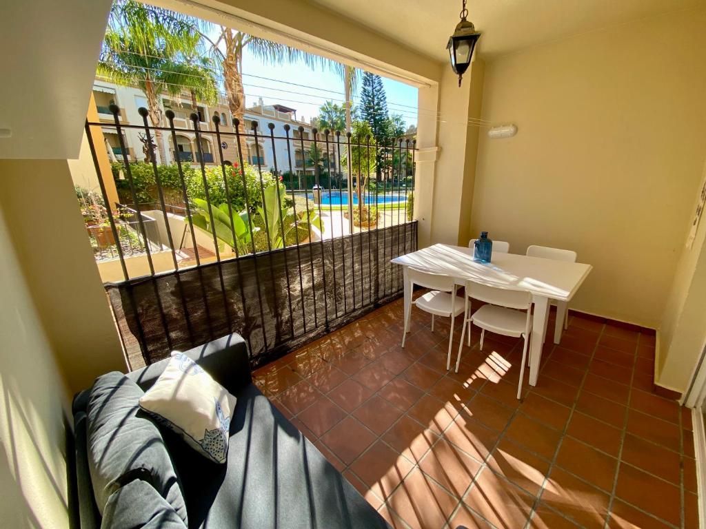 En balkon eller terrasse på Playa Ballena Apartment