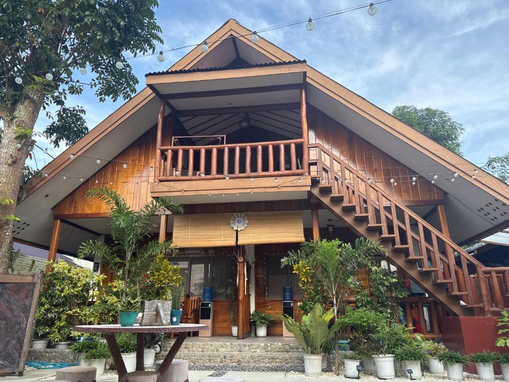 Bygningen som pensionatet ligger i