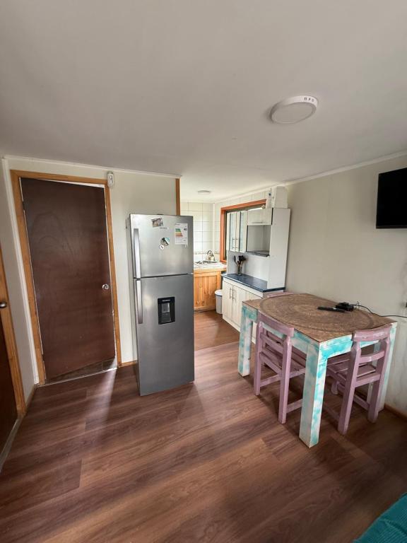 Nhà bếp/bếp nhỏ tại Cabañas a 7 minutos de la playa