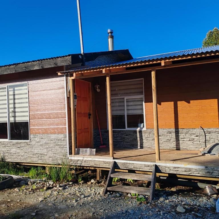 Bygningen som feriehuset ligger i