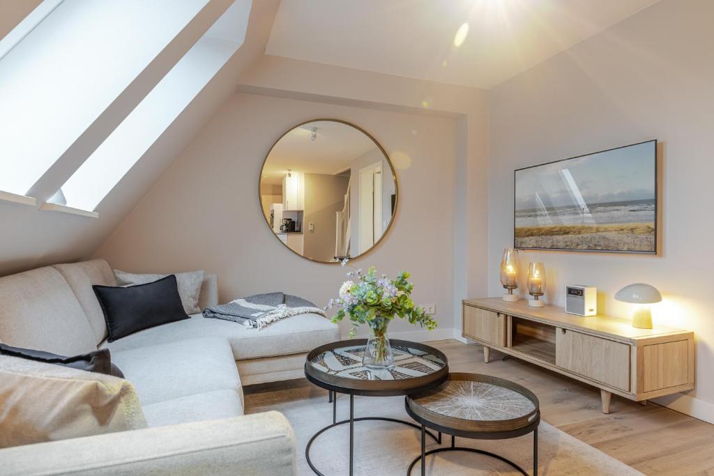 Et opholdsområde på Strandgut Wohnung 8